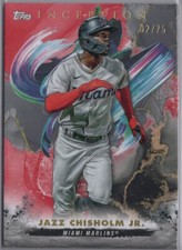 2023 Topps Inception Jazz Chisholm Jr. Red Parallel 02/75