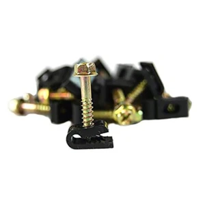 100 Pcs Ground Wire Black Flex Clips with Screw 10 12 14 Gauge GA - Afbeelding 1 van 5