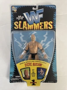 Stone Cold Steve Austin 1998 WWF Figure Slammer Series 1 SEALED CIB WWE - Picture 1 of 2