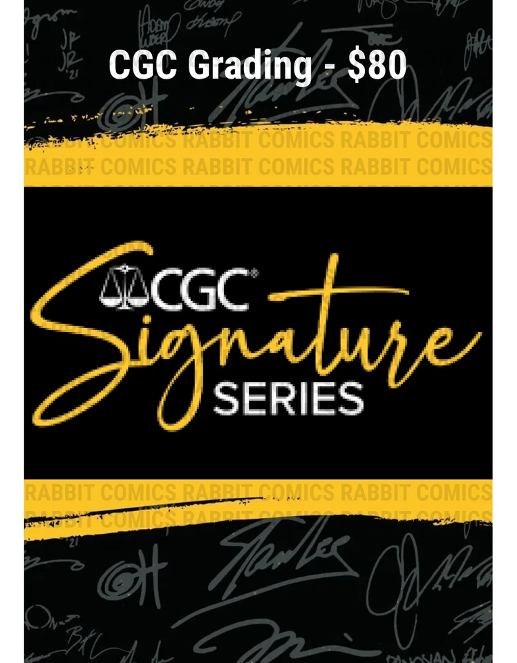 RABBIT COMICS CGC SS - Yellow Label grading add on to signed books (EBAY LIVE SHOW ONLY)