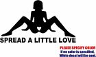 Spread a Little Love Graphic Die Cut decal sticker Car Truck Boat Window 12"