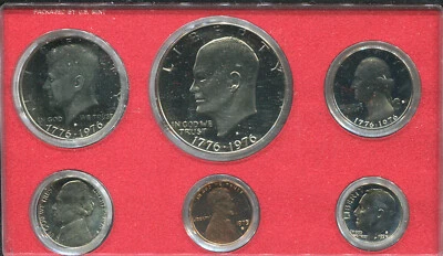 1975-S 6 PC. US MINT PROOF SET (D159) WITH BOX & EISENHOWER DOLLAR - Image 1 of 3