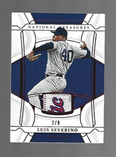 Luis Severino 2022 Panini National Treasures Laundry Tag 2/8 ⚾