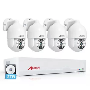 ANRAN 8CH 8MP NVR Audio POE Security Camera System Outdoor PTZ Motion Detection - Picture 1 of 19
