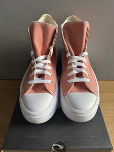 Converse Women's Move Chuck Taylor High Top Pink Trainers - UK Size 5.5 - Picture 1 of 14