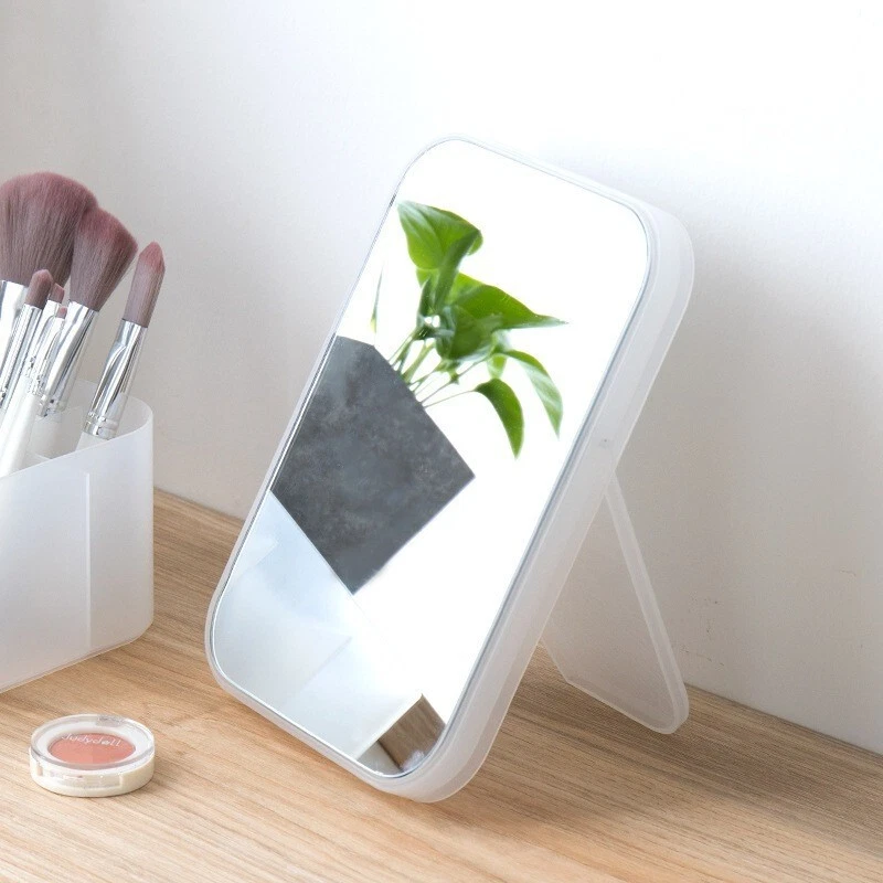 MUJI PP Bandeja de Maquillaje Cosmético Escritorio Espejo Organizador Organización Caja Tapa Foto 1 de 4