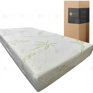 Bamboo Memory Foam Mattress Topper Size Available 2.5cm & 5cm Thick - Picture 1 of 40