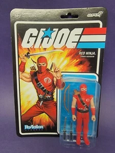 Gi Joe Super7 ReAction RED NINJA 3,75" Figur Target Exclusive - Bild 1 von 3