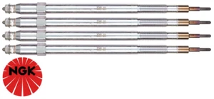 SET OF 4 NGK GLOW PLUGS FOR NISSAN ELGRAND E50 ZD30DDTI TURBO DIESEL 3.0L I4 - Picture 1 of 1