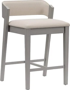 Hillsdale, Dresden Wood Counter Height Stool, Distressed Gray - Picture 1 of 6