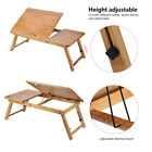 Foldable Wooden Bamboo Laptop Table Sofa Bed Office Laptop Stand Adjustable CMM