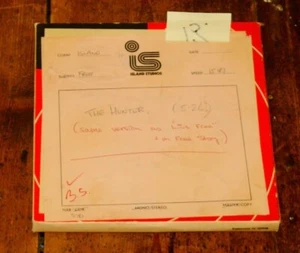 PAUL KOSSOFF OWNED FREE CRAWLER ISLAND STUDIO REEL TAPE UNRELEASED MUSIC 35 - Imagen 1 de 3