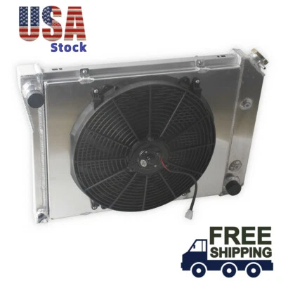 3Row Radiator+Fan For 68-79 71 1972 Chevrolet Nova /1971-1973 Impala /Chevelle - Image 1 of 4