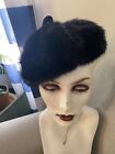 Vintage Lady Cap Faux Fur Beret Hat Artist Casual Outdoor Thermal Thicken Furry