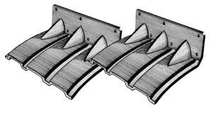 Flaps " Auto Trim " En Polyéthylène Jusqu'À 6m Bateaux 1Paar Trimklappem - Bild 1 von 1