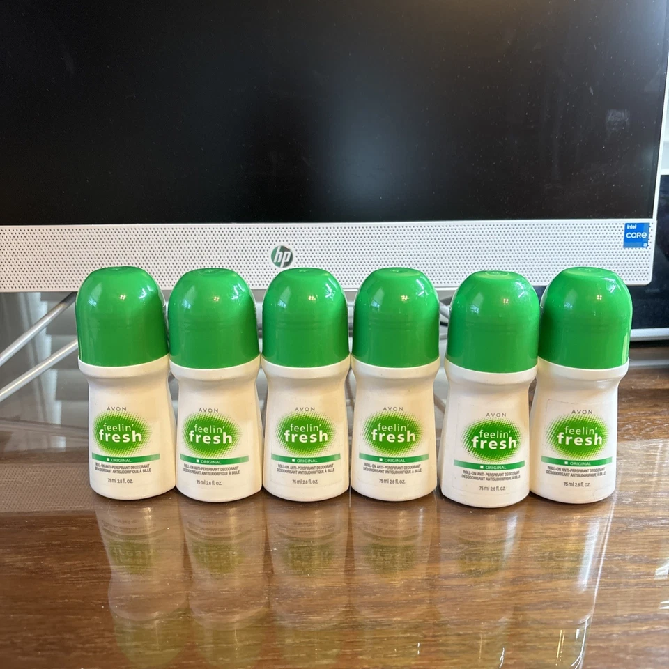 DESODORANTE ANTITRANSPIRANTE ROLL-ON ORIGINAL AVON FEELIN FRESH (6 PIEZAS) 2,6 FL OZ Foto 1 de 1