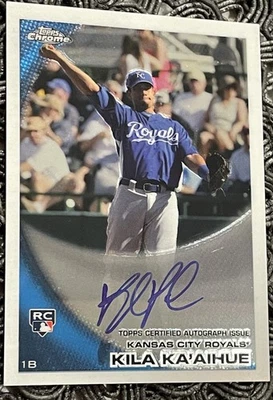 2010 Topps Chrome - Kila Ka'aihue #215 Rookie Autographs (AU) - Image 1 of 2