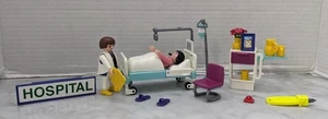 Playmobil 3980 Pediatrician Clinic ER Doctor Patient Hospital 1997 No Box - Picture 1 of 6