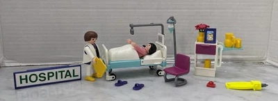 Playmobil 3980 Pediatrician Clinic ER Doctor Patient Hospital 1997  No Box - Image 1 of 4