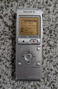 Sony ICD-UX512 Silber Stereo Digital Voice Recorder mit integriertem USB *FUNKTIONIERT* - Bild 1 von 8