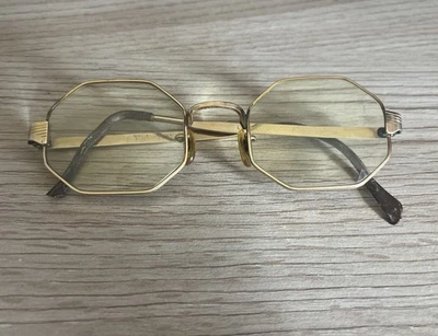 Vintage Victory 1/20 12K Octagon Gold Filled Frames w/ original lens, case FLAWS - Image 1 of 4