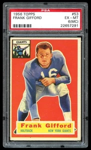 1956 Topps #53 Frank Gifford PSA 6 EX-MT (MC) - Picture 1 of 2