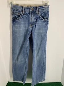 Girls/ Youth Gap Denim Stressed Jeans With Adjustable Waist-Size 6 - Picture 1 of 23