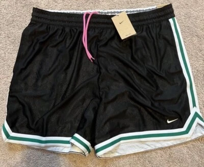 NIKE DNA BALONCESTO DRI-FIT PANTALONES CORTOS PARA HOMBRE NEGRO VERDE BLANCO Pequeño FZ0827 010 NUEVO Foto 1 de 3