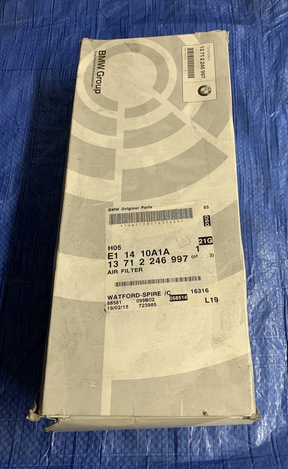 Filtro de aire original BMW E60/E87/E90 1/3/5 Serie M47N2 (13712246997) - totalmente nuevo Foto 1 de 1