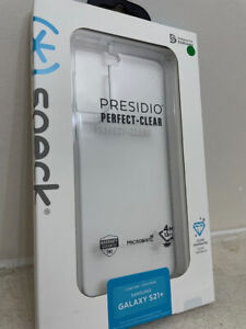 Véritable coque rigide Speck Presidio PARFAIT-CLEAR pour Samsung Galaxy S21+ S21 PLUS