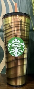 Starbucks Halloween 2022 Night Stripe Gold Black Tumbler Venti TARGET EXCLUSIVE - Bild 1 von 1