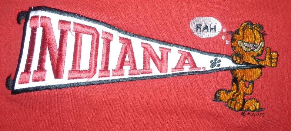 Sudadera De Colección Indiana Hoosiers Garfield XXL Rojo Jerzees EE. UU. RAH Rara Años 90 Foto 1 de 4