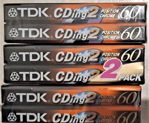 N. 10 CASSETTE TDK 60 CHROME CD ING 2 (CONFEZIONI DA PEZZI 2) - Photo 1/2