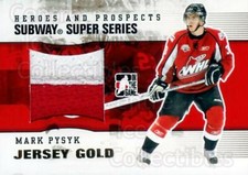 2009-10 ITG Heroes and Prospects Subway Jersey Gold #29 Mark Pysyk