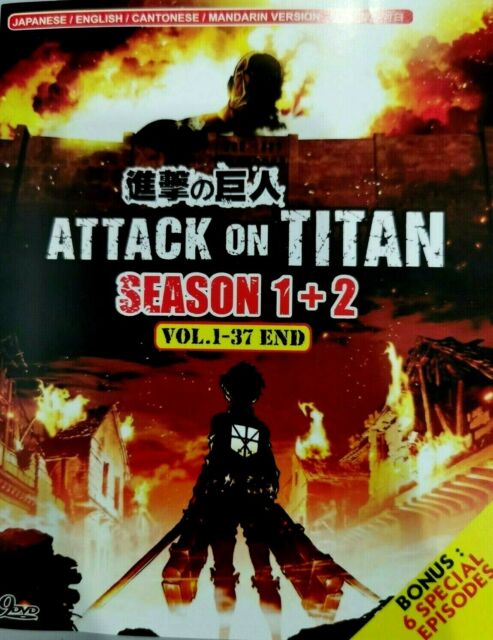 DVD Attack On Titan: Season 1-4 Complete Anime~With English Subtitles +FREE  GIFT