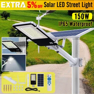 850W Solar LED Street Light & Remote Waterproof Outdoor Flood Garden Street Lamp - Picture 1 of 12