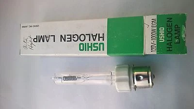 Lámpara halógena de escenario y estudio EGM USHIO 1000W 120V Foto 1 de 2