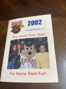 Yakima Bears 2002 calendario de bolsillo Sprint PCS - Imagen 1 de 3