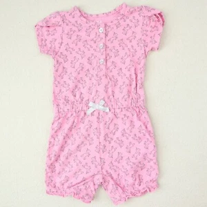Baby Pink Unicorn Romper Size 3-6 Month Infant Jumpsuit Shorts Outfit Child Mine - Picture 1 of 8