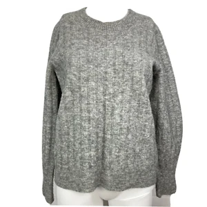 Banana Republic Pullover Damen Gr. M grau Rundhals Wolle Alpaka Pulli Strick - Bild 1 von 9