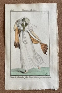 1806 Journal des Dames Costume Parisien Ladies' Fashion (730) Dashing Lady! - Picture 1 of 3