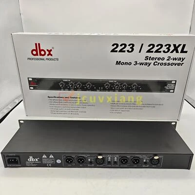 New DBX 223XL Stereo 2-Way/Mono 3-Way Crossover Rack Mountable Tested Working US - Image 1 of 4