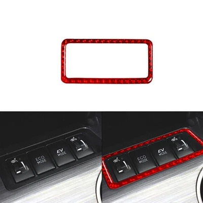 Red Carbon Fiber Interior Central Console Cover Trim For Toyota Camry 2012-2014 - image 1 of 4