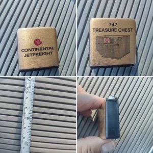 VTG. CONTINENTAL JETFREIGHT TREASURE CHEST 747 Tape Measure - Airlines 68" AS IS - Picture 1 of 9