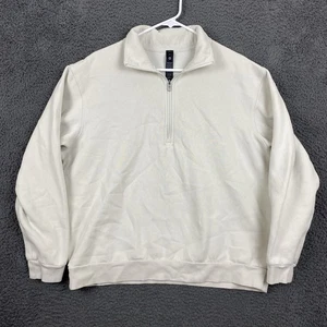 Lululemon Steady State Half Zip Sweatshirt Pullover Mens Medium Beige - Picture 1 of 9