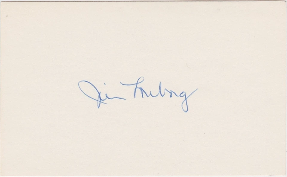 ¡TARJETA ÍNDICE FIRMADA 3x5 de Jim Lonborg! ¡GRAN AUTÓGRAFO! Foto 1 de 1