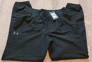 New! Under Armour Men's Size Large Black Jogger Pants - Picture 1 of 7