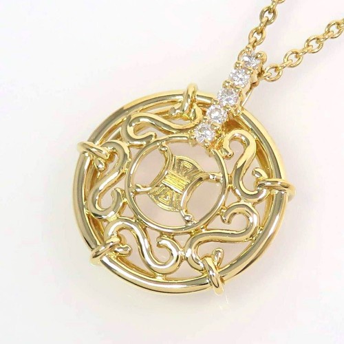 Collana CELINE in oro giallo macadam 750 diamanti 0 11 ct