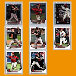 Arizona Diamondbacks Lot 8 Baseball Cards Bowman Chrome Prospects 1st NM MLB - Picture 1 of 10