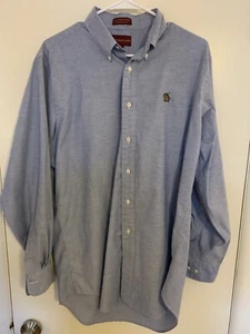 Camisa De Colección Chaps Ralph Lauren Abotonada Para Hombre Talla M Escudo de Poni Hecha en Hong Kong - Imagen 1 de 8